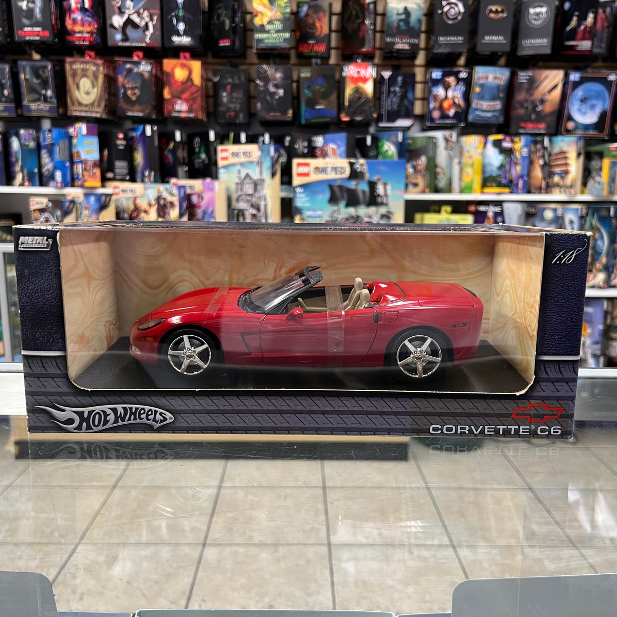 Hot Wheels Elite - Corvette C6  - Metal Collection - 1:18 scale *SEE PHOTOS*