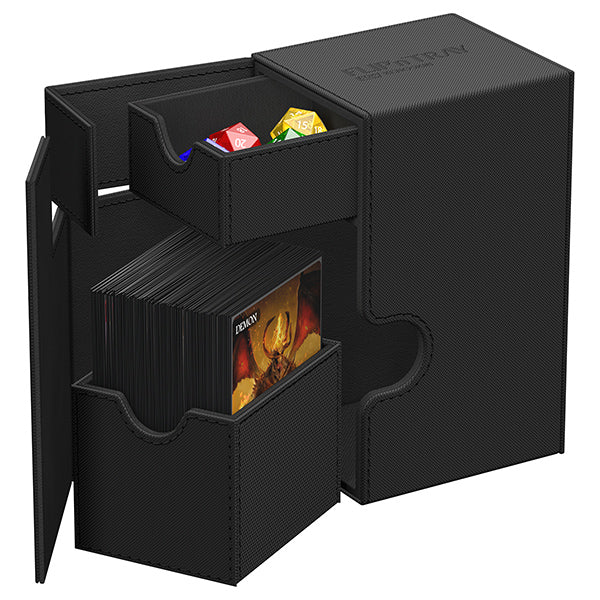 Deck Case: Flip´n´Tray 80+ Standard Size Monocolor - Black