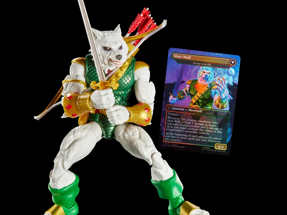 Marvel Legends - Magic x Spider-Man - Man-Wolf (with Exclusive Magic: The Gathering Card)