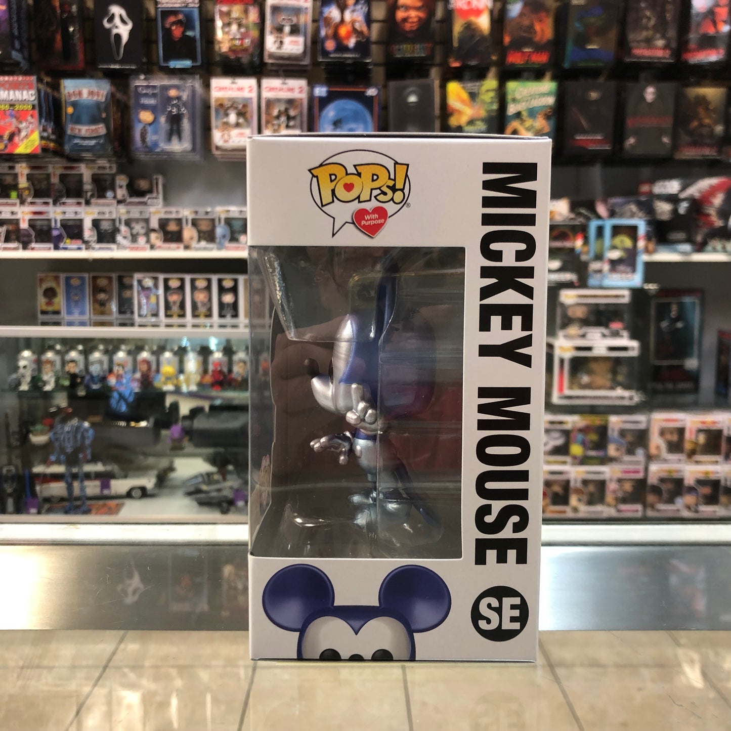 Funko Pop! Disney - Mickey Mouse (Make-A-Wish) Metallic Blue - SE