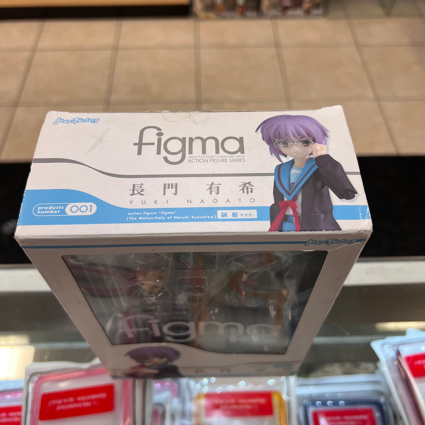 Figma 001 - Yuki Nagato Figma Action Figure Uniform Ver. (Melancholy Haruhi Suzumiya) Max Factory (OPEN BOX)