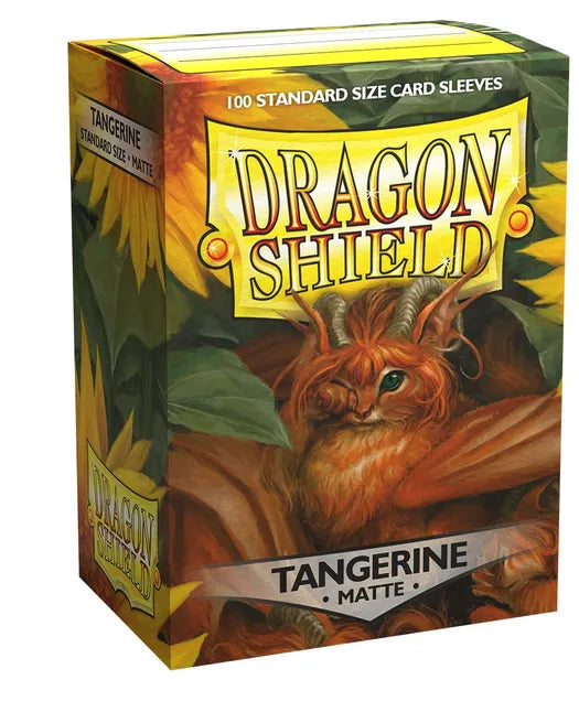 Dragon Shield Matte Sleeves - Tangerine (100-Pack) - Dragon Shield Card Sleeves