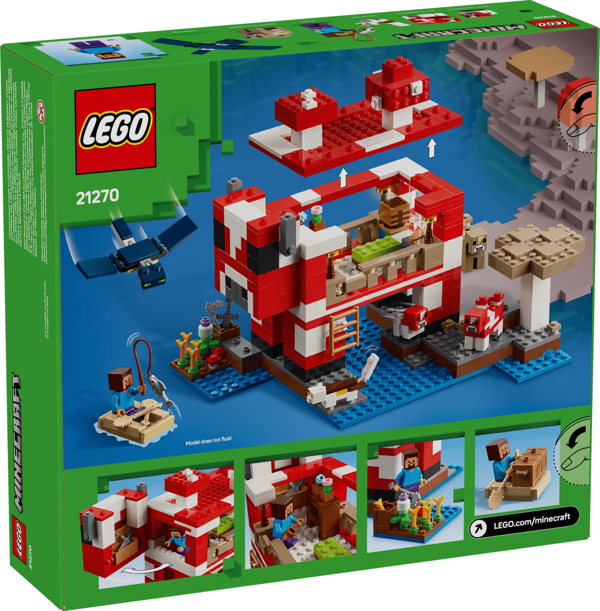 LEGO Minecraft - The Mooshroom House - 21270