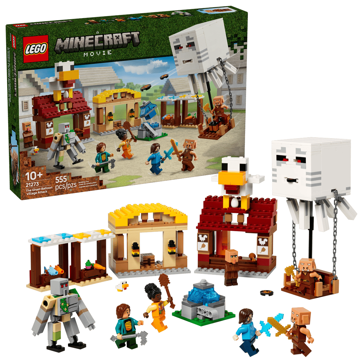 LEGO Minecraft - The Ghast Balloon Village Attack - 21273