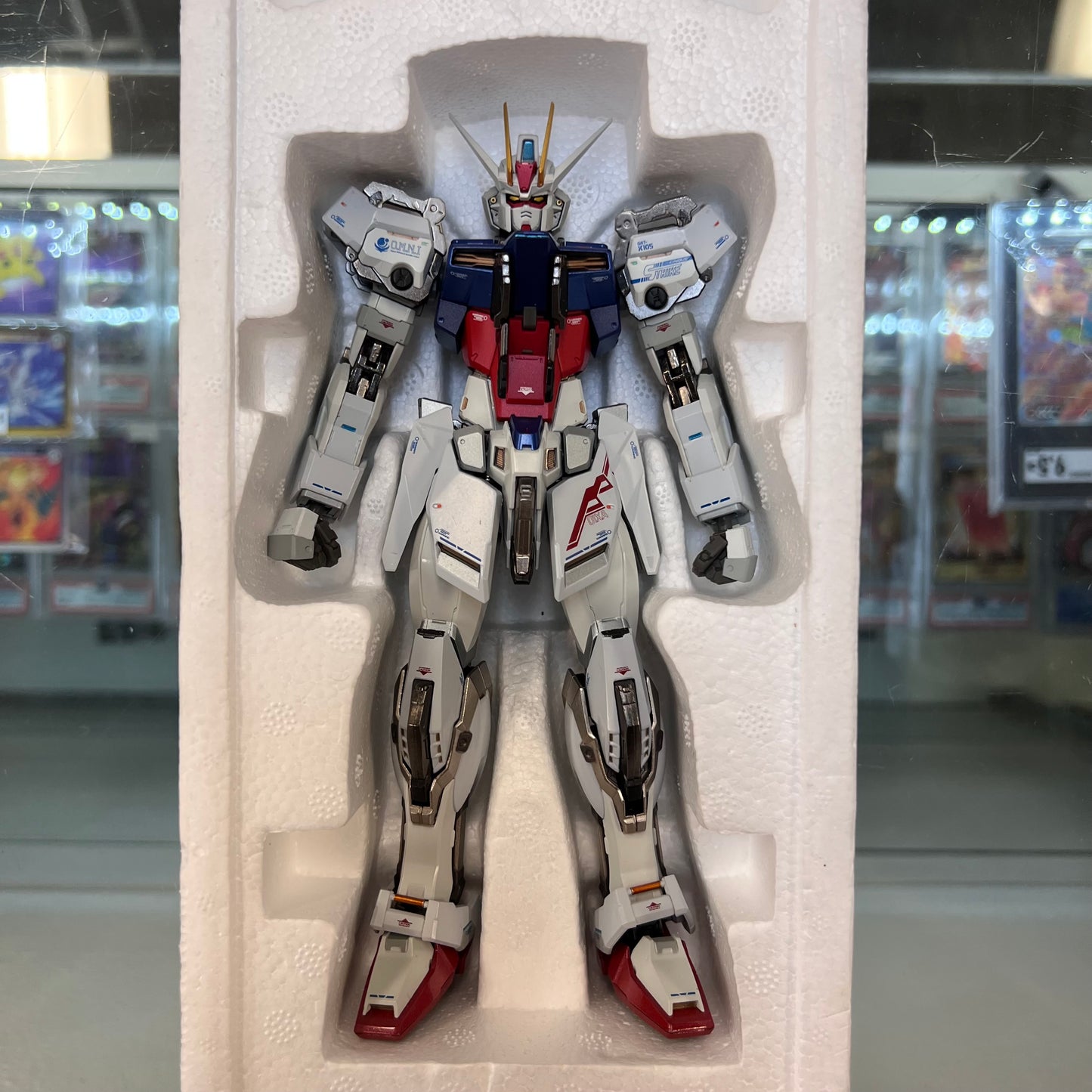Bandai Metal Build Gundam SEED Aile Strike Gundam Figure (OPEN BOX)