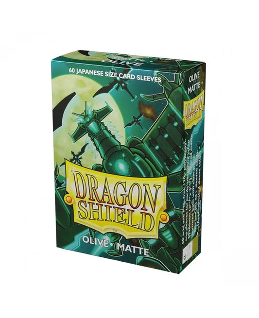 Dragon Shield Matte Japanese Sleeves - Olive (60-Pack) - Dragon Shield Card Sleeves