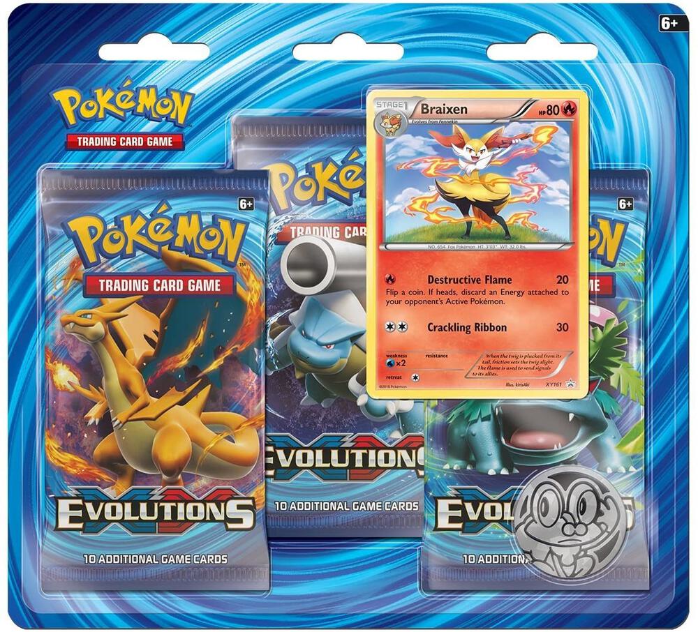 Pokémon TCG: XY - Evolutions 3 Pack Blister [Braixen] - XY - Evolutions (EVO)