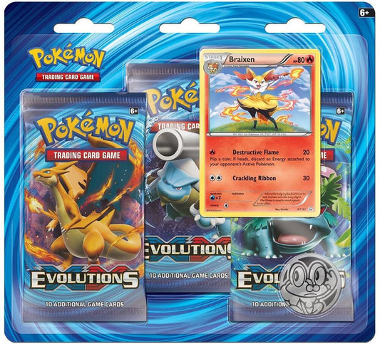 Pokémon TCG: XY - Evolutions 3 Pack Blister [Braixen] - XY - Evolutions (EVO)