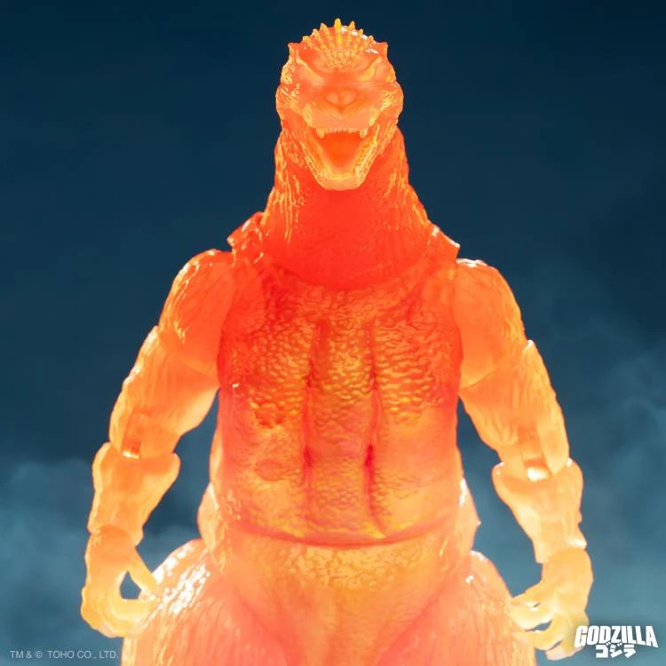 Godzilla vs. Destoroyah ULTIMATES! Blazing Godzilla (1200º Clear Orange) Action Figure