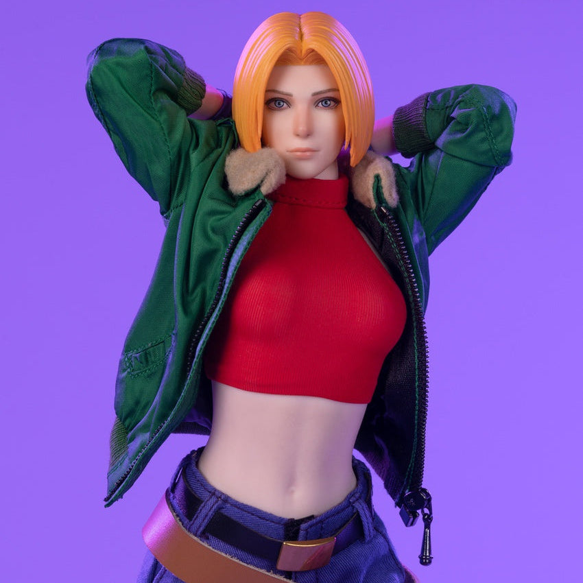 Tunshi Studio - The King Of Fighters'97 - Blue Mary Action Figure 1/6 (OPEN BOX)