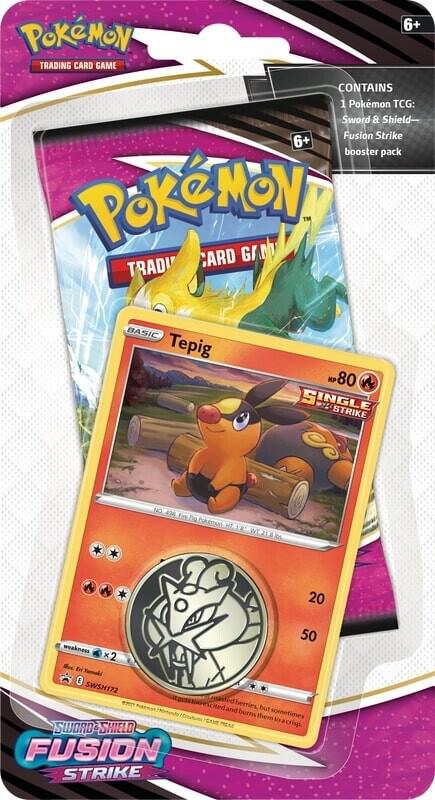 Pokemon TCG: Fusion Strike Single Pack Blister [Blitzle or Tepig] - SWSH08: Fusion Strike (SWSH08)