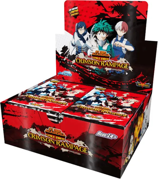 My Hero Academia: Crimson Rampage Booster Box [1st Edition & Unlimited] - UniVersus: My Hero Academia: Crimson Rampage (MHA2)