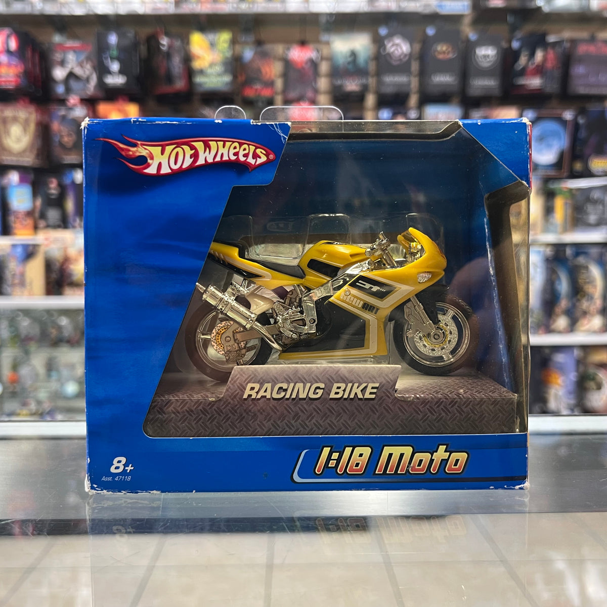 Hot Wheels - Metal Collection - 1:18 Moto - Racing Bike - 2005 *SEE PHOTOS*