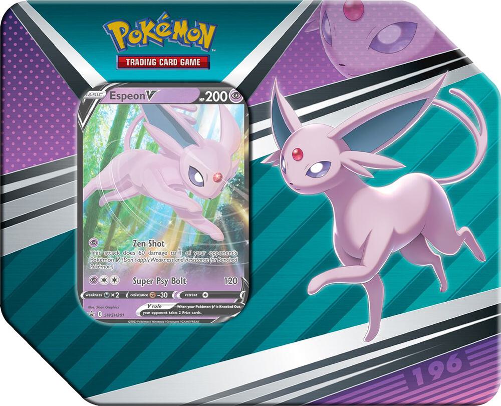 Pokémon TCG: V Heroes Tin [Espeon, Umbreon or Sylveon V]