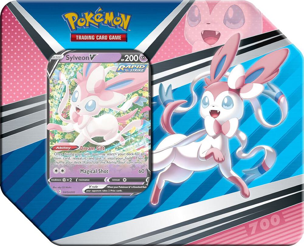 Pokémon TCG: V Heroes Tin [Espeon, Umbreon or Sylveon V]