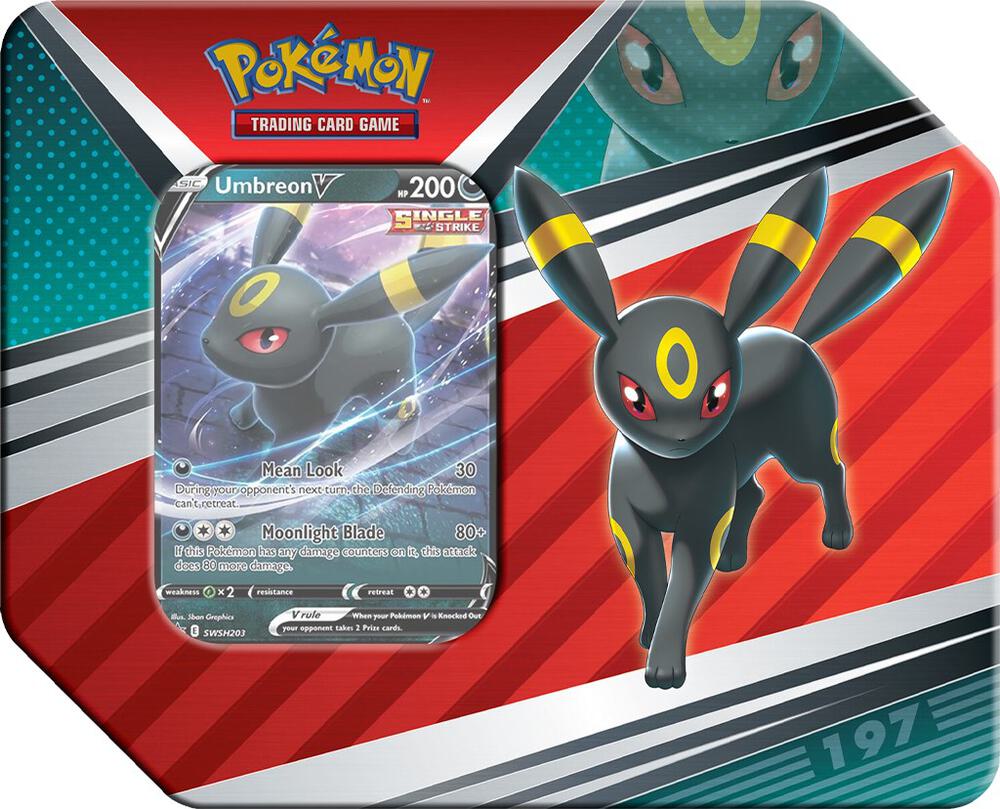 Pokémon TCG: V Heroes Tin [Espeon, Umbreon or Sylveon V]