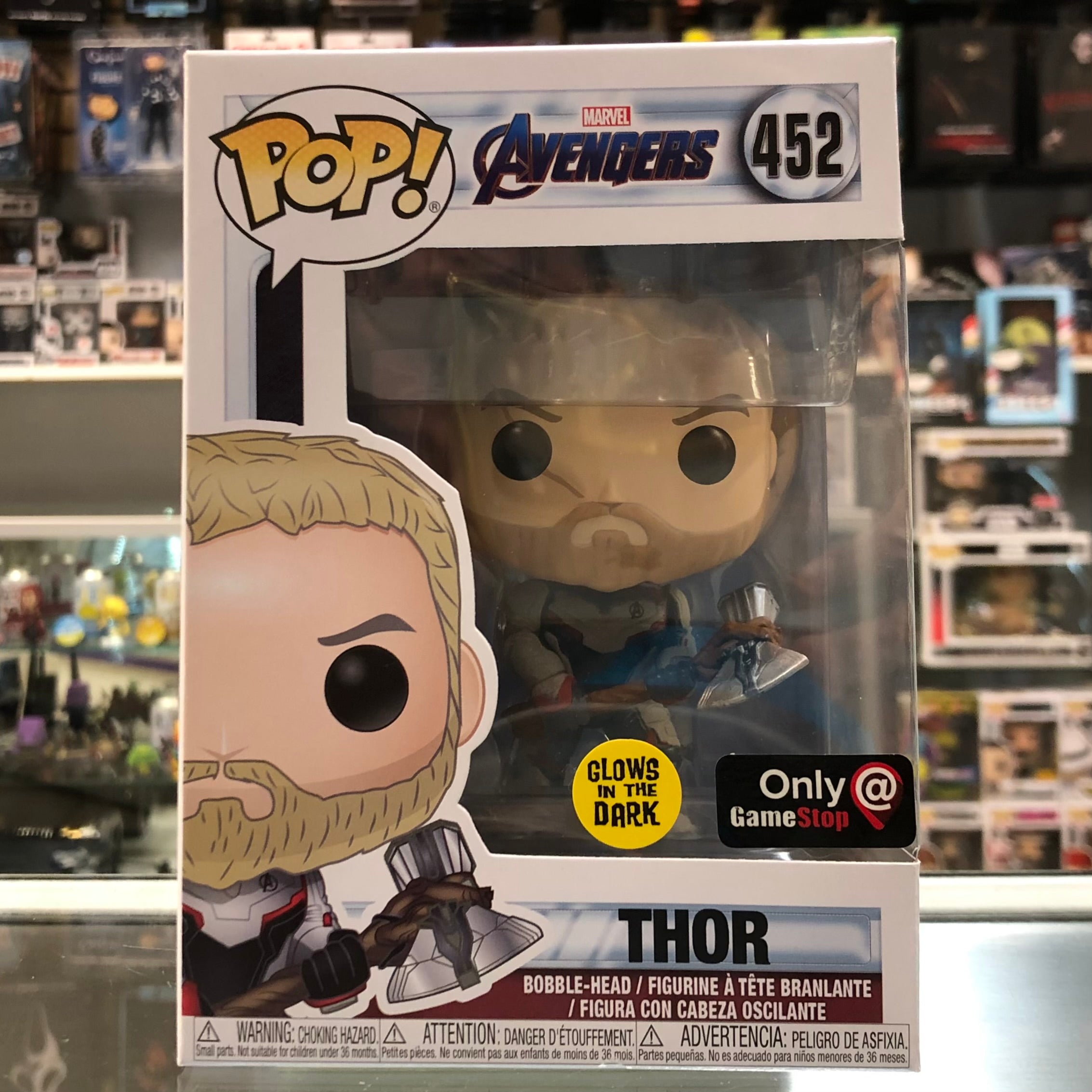 Funko Pop! Marvel - Thor (Glow in the Dark) Gamestop - 452