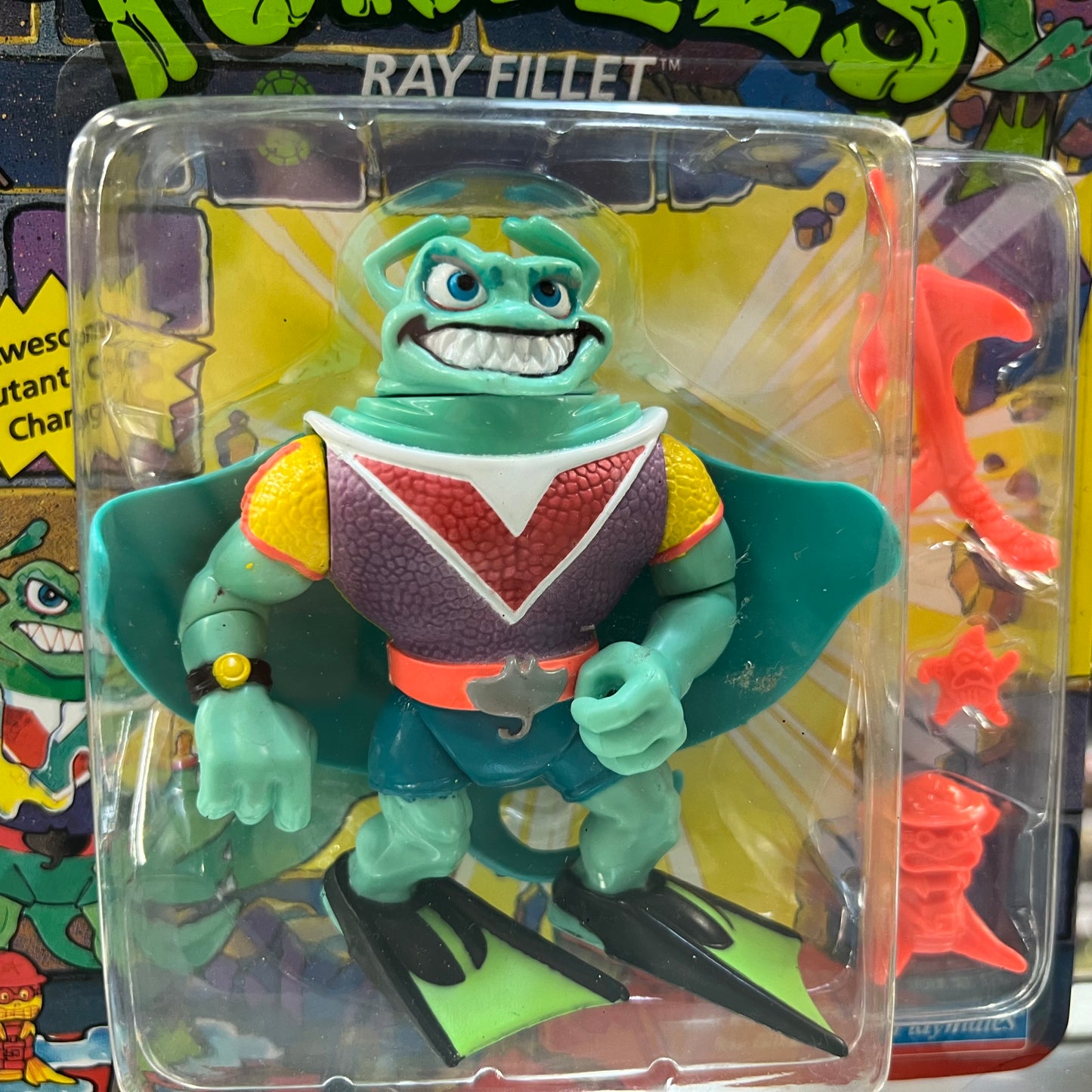 Teenage Mutant Ninja Turtles - Ray Fillet - Action Figure - In box - (1990)