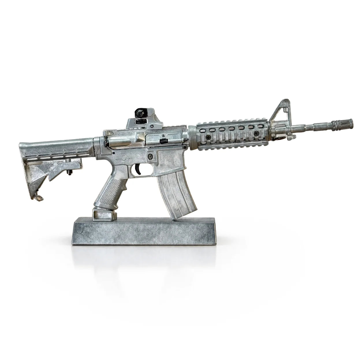 Miniature AR-15 Die Cast Model Kit - (AR15 Model - Raw Diecast)