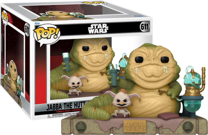 Funko Pop! Movie Moments - Star Wars - Jabba The Hutt & Salacious B. Crumb - 611