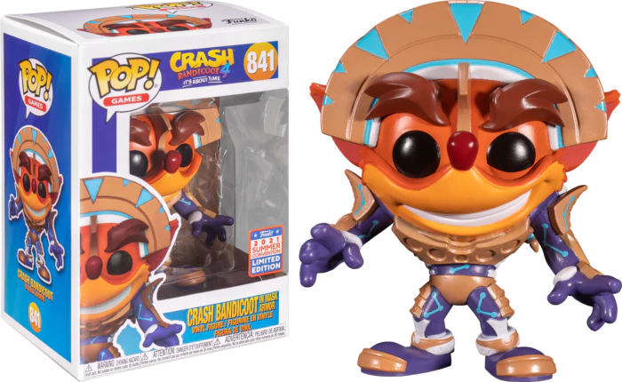 Funko Pop! Crash Bandicoot 4 - Crash Bandicoot in Mask Armor - 2021 Summer Convention - 841