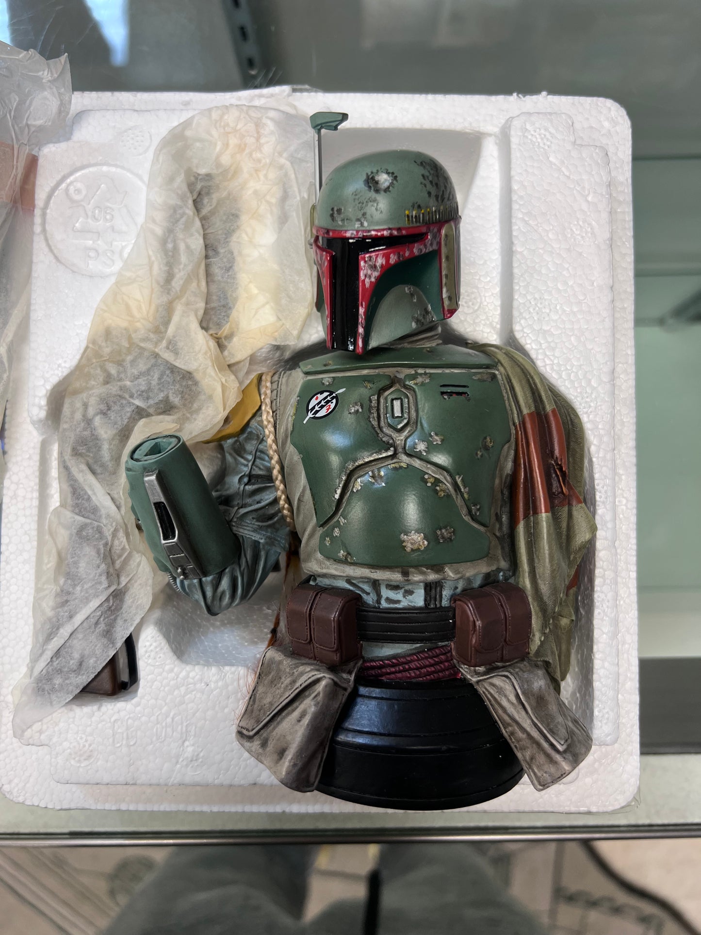 Star Wars Bust Boba Fett - Gentle Giant Studios Collectible Bust - 2003 (OPEN BOX)