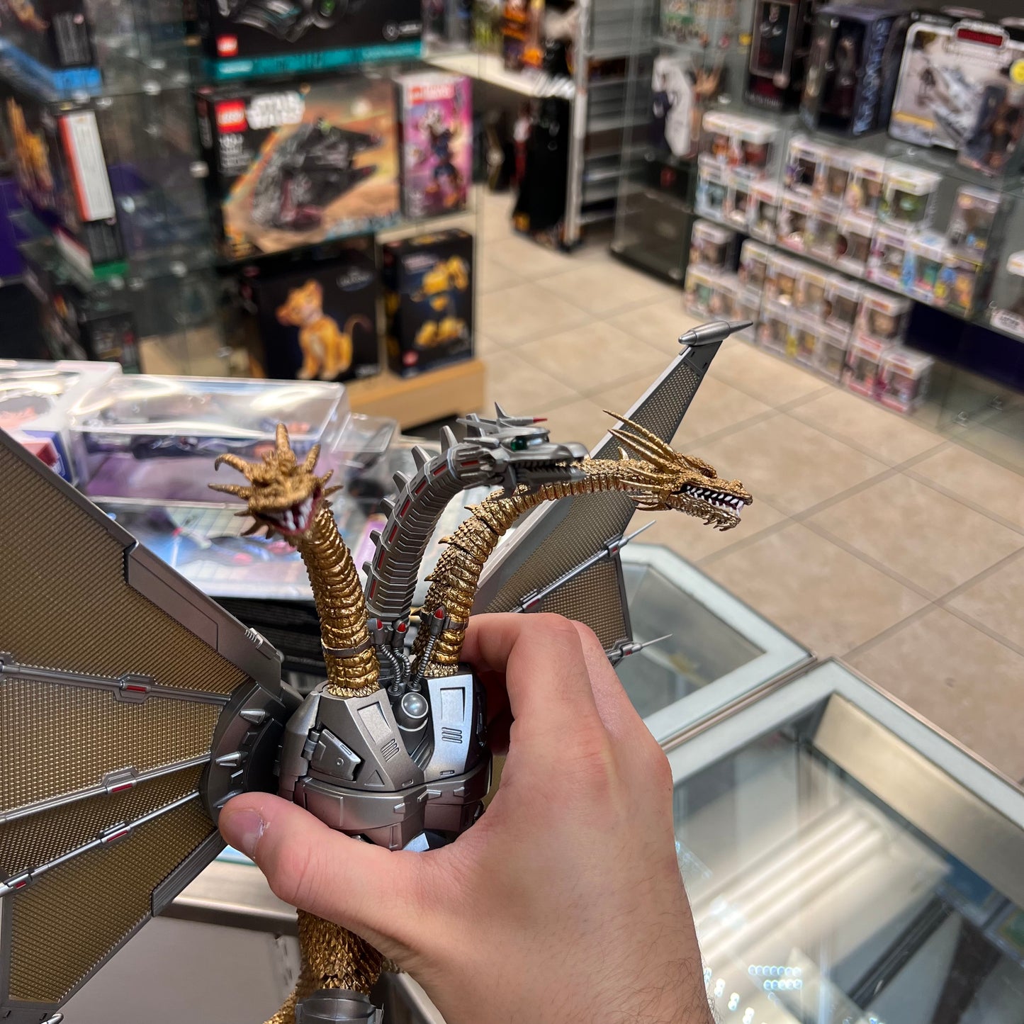 S.H.MonsterArts - MECHA-KING GHIDORAH - Shinjuku Decisive Battle Special Set (OPEN BOX)