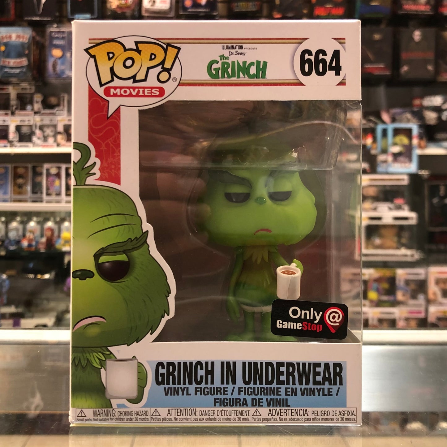 Funko Pop! Movies - The Grinch - Grinch in Underwear (Gamestop) - 664