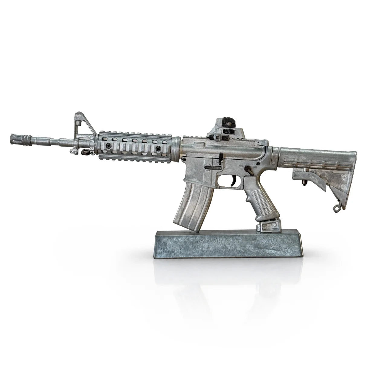 Miniature AR-15 Die Cast Model Kit - (AR15 Model - Raw Diecast)
