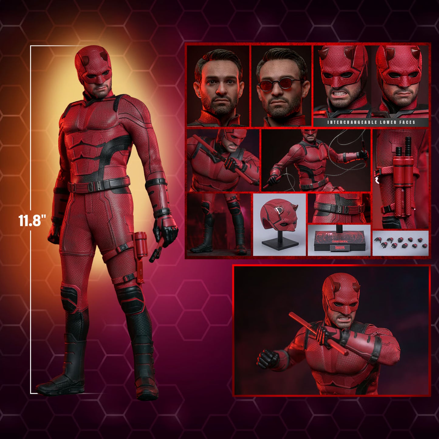 Hot Toys Marvel - Daredevil Born Again - Daredevil Sixth Scale Figure - TMS154