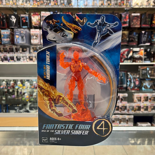Hasbro - Fantastic Four Rise of the Silver Surfer - Blast Off Human Torch - Action Figure - 2006