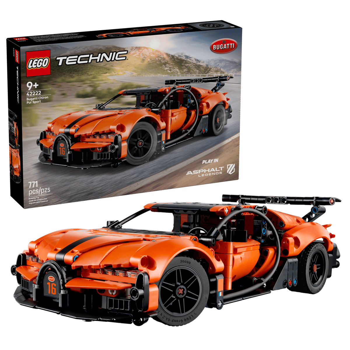 LEGO TECHNIC - Bugatti Chiron Pur Sport Hypercar - 42222