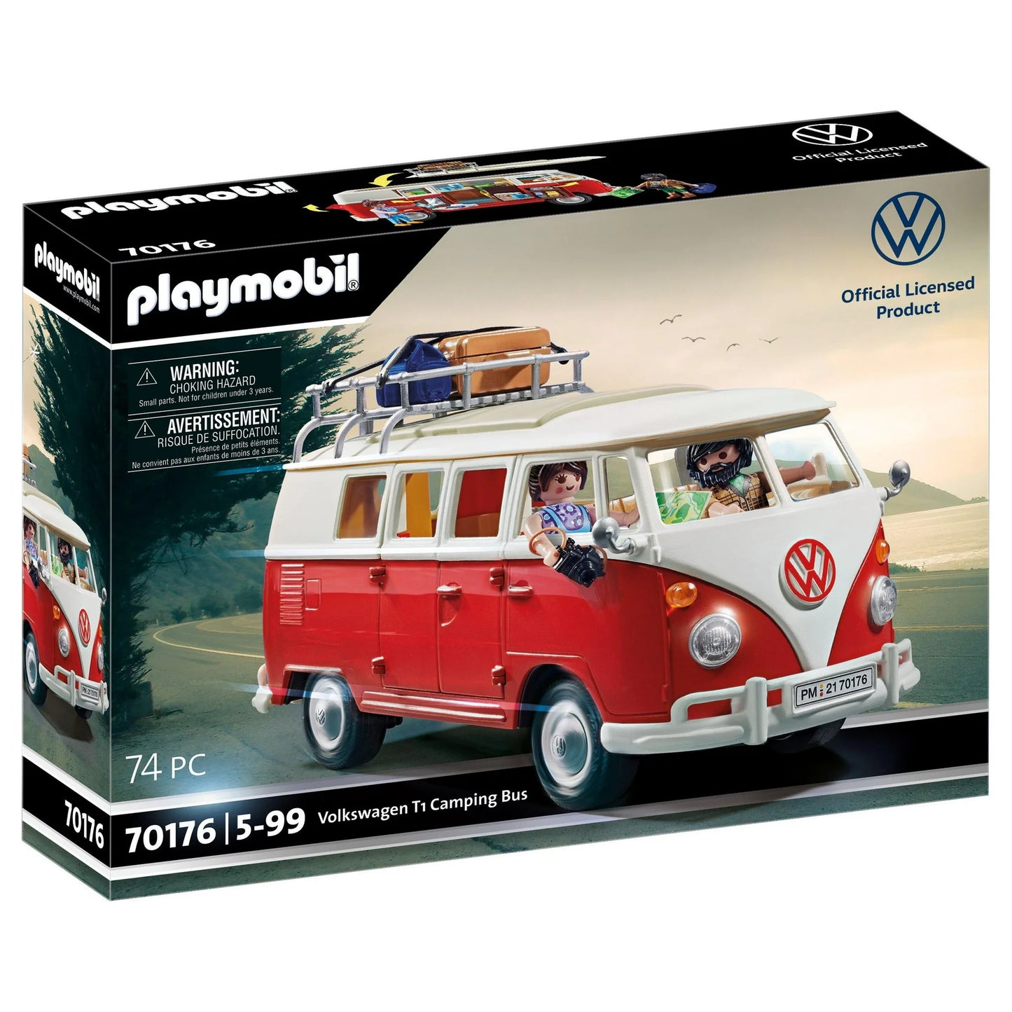 Playmobil - Volkswagen T1 Camping Bus - 74pcs - 70176