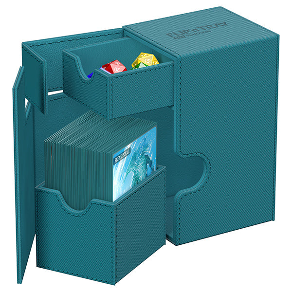 Deck Case: Flip´n´Tray 80+ Standard Size Monocolor - Petrol