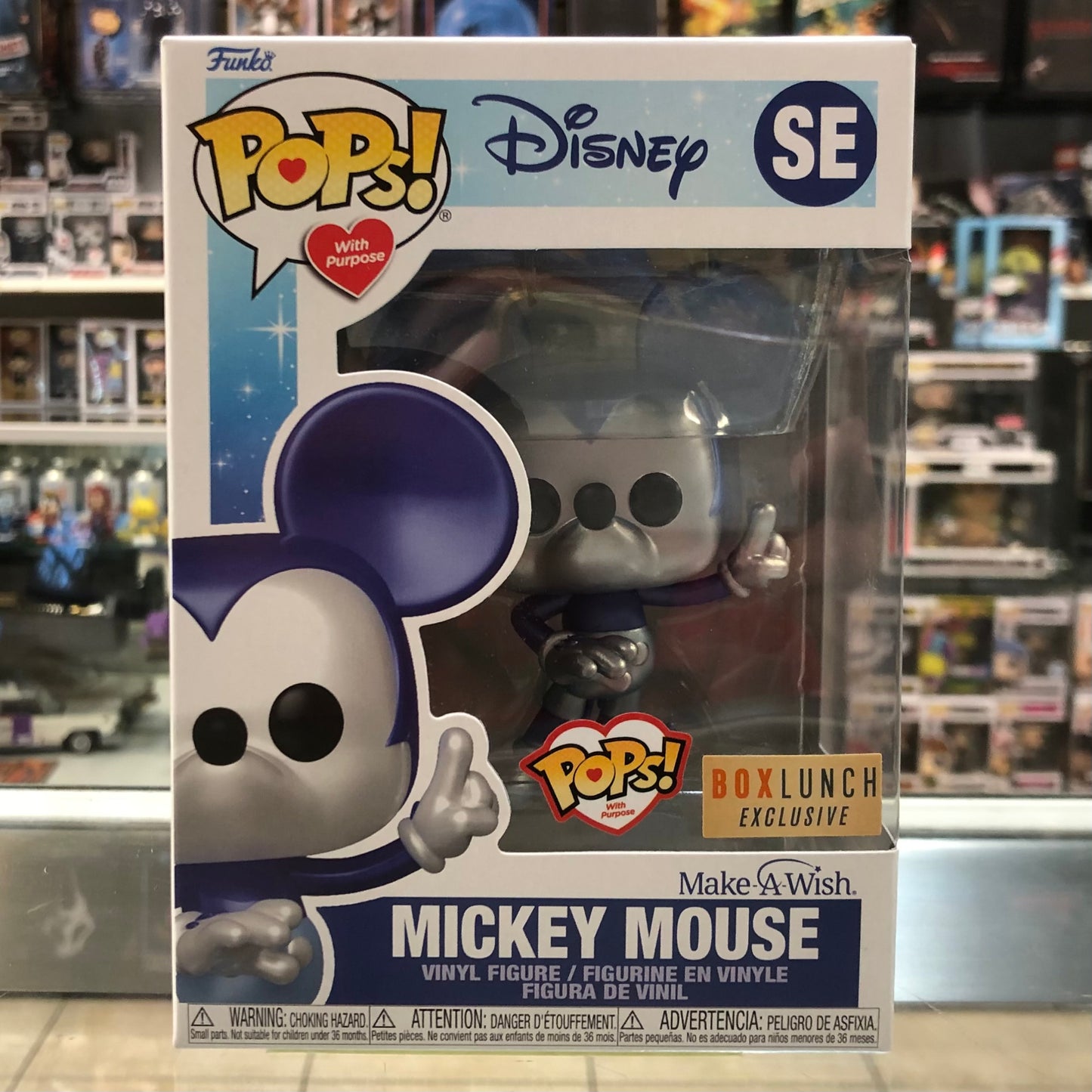 Funko Pop! Disney - Mickey Mouse (Make-A-Wish) Metallic Blue - SE