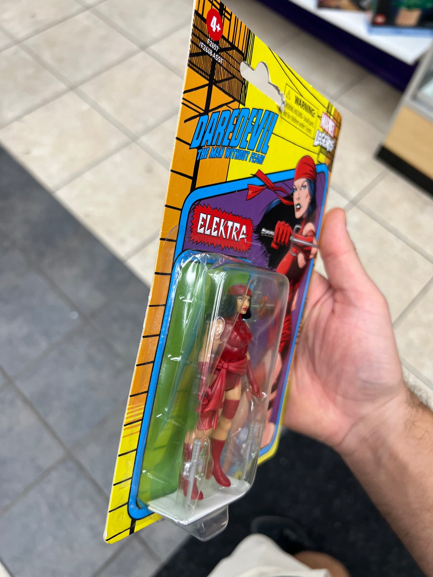 Marvel Legends - Retro Series - Elektra - 3.5" Action Figure (Bad Box)