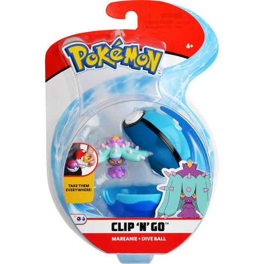 Pokemon Clip 'n' Go - Mareanie + Dive Ball