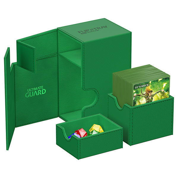 Deck Case: Flip´n´Tray 80+ Standard Size Monocolor - Green