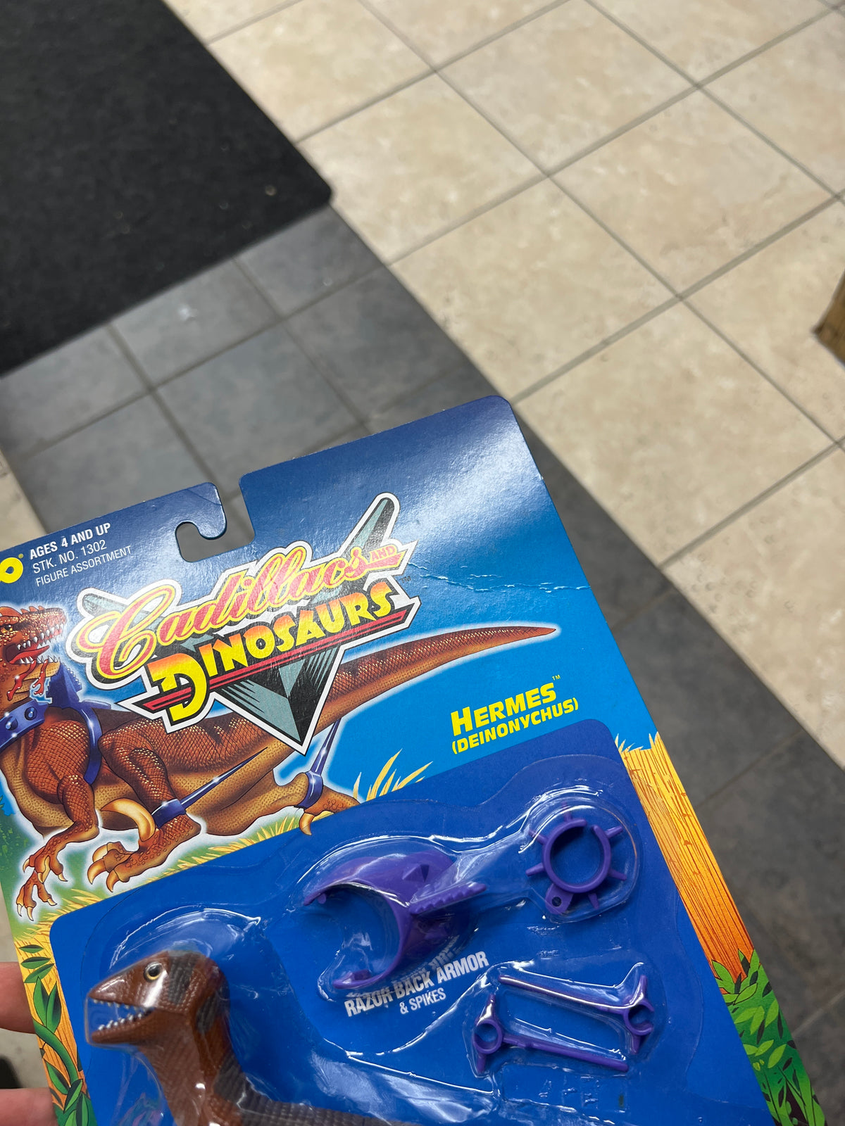 Cadillacs and Dinosaurs - Hermes (Deinonychus) Action Figure (1993) Tyco