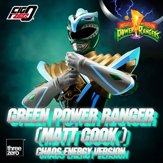 Power Rangers Mighty Morphin 12 Inch Action Figure 1/6 Scale Exclusive - Green Power Ranger (Matt Cook) Chaos Energy Version