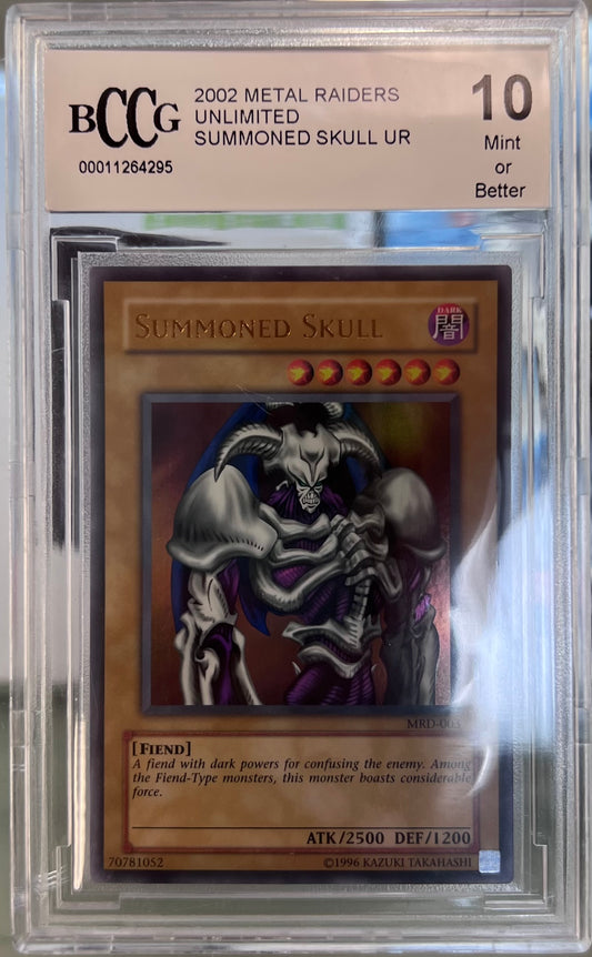 2002 YU-GI-OH METAL RAIDERS UNLIMITED - SUMMONED SKULL UR - BCCG 10 MINT