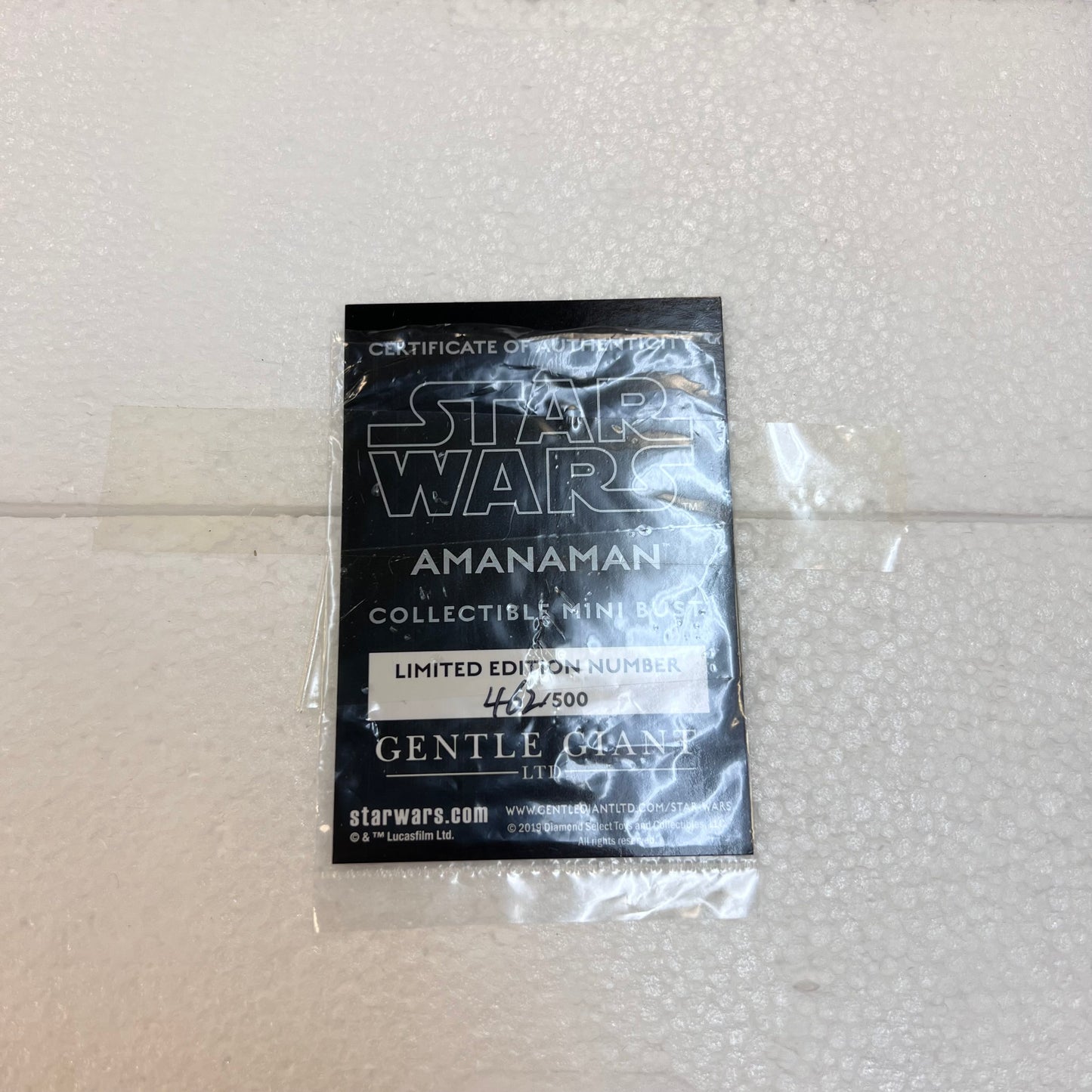 Gentle Giant - Star Wars Amanaman Collectible Mini Bust - 2019 Premier Guild Gift