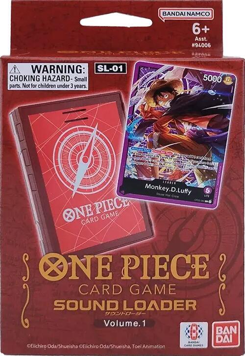 ONE PIECE TCG: SOUND LOADER VOLUME 1: MONKEY.D.LUFFY -  (SL-01)