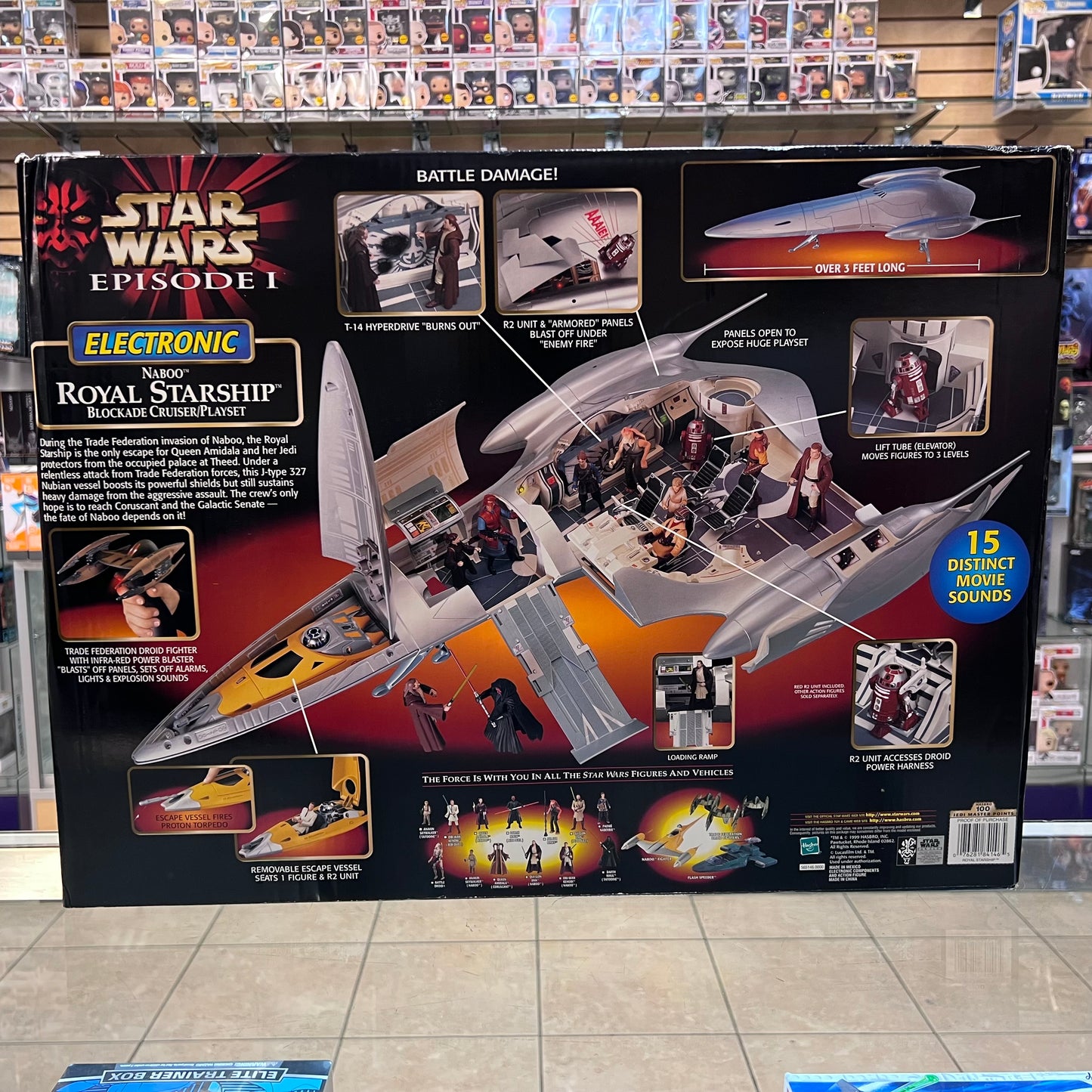 Hasbro - Star Wars Episode I - Naboo Royal Starship - 1999 - SEE PHOTOS