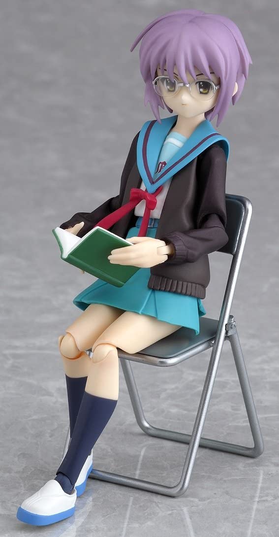 Figma 001 - Yuki Nagato Figma Action Figure Uniform Ver. (Melancholy Haruhi Suzumiya) Max Factory (OPEN BOX)