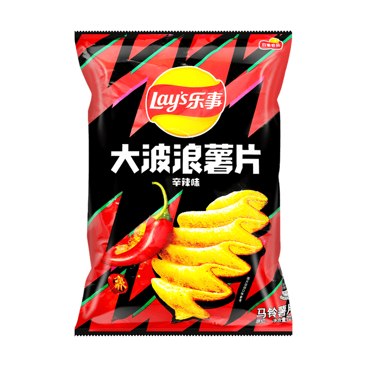 Lays - Potato Chips Pure Spicy Flavor