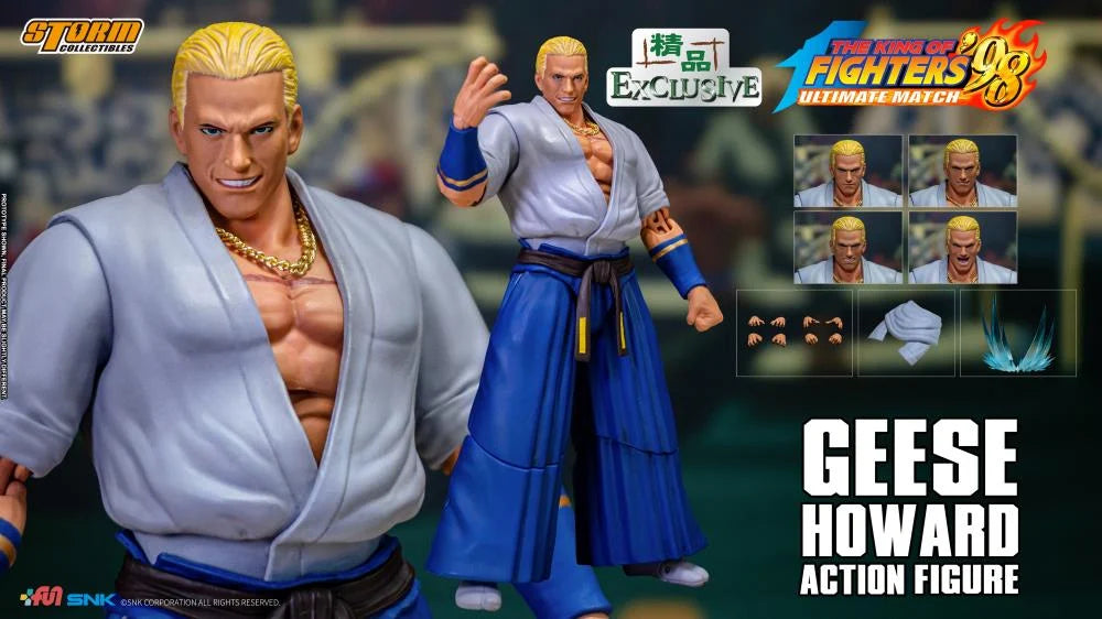 Storm Collectibles - The King of Fighters '98 Geese Howard (Blue) 1/12 Scale Exclusive Action Figure