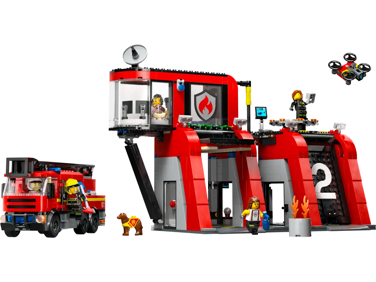 LEGO - CITY - Fire Station with Fire Truck - 60414