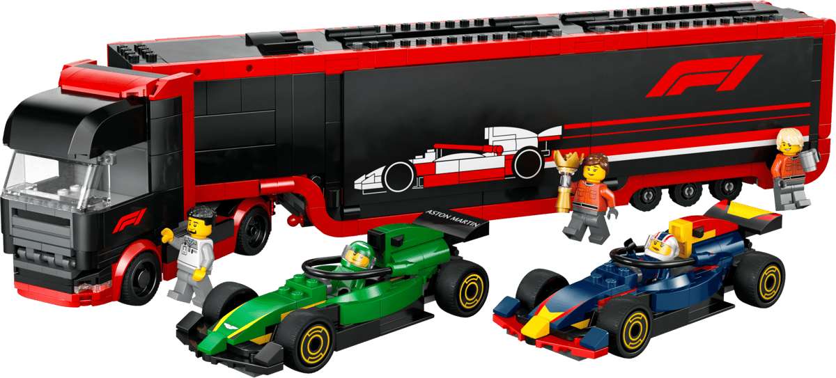 LEGO CITY - F1® Truck with RB20 & AMR24 F1® Cars - 60445