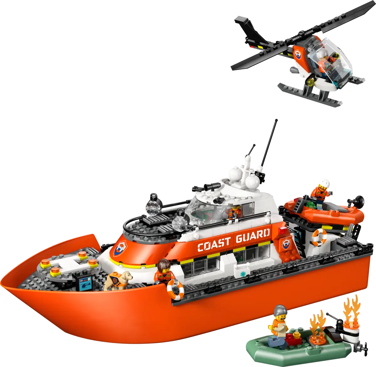 LEGO City - Coast Guard Rescue Boat & Helicopter - 60504